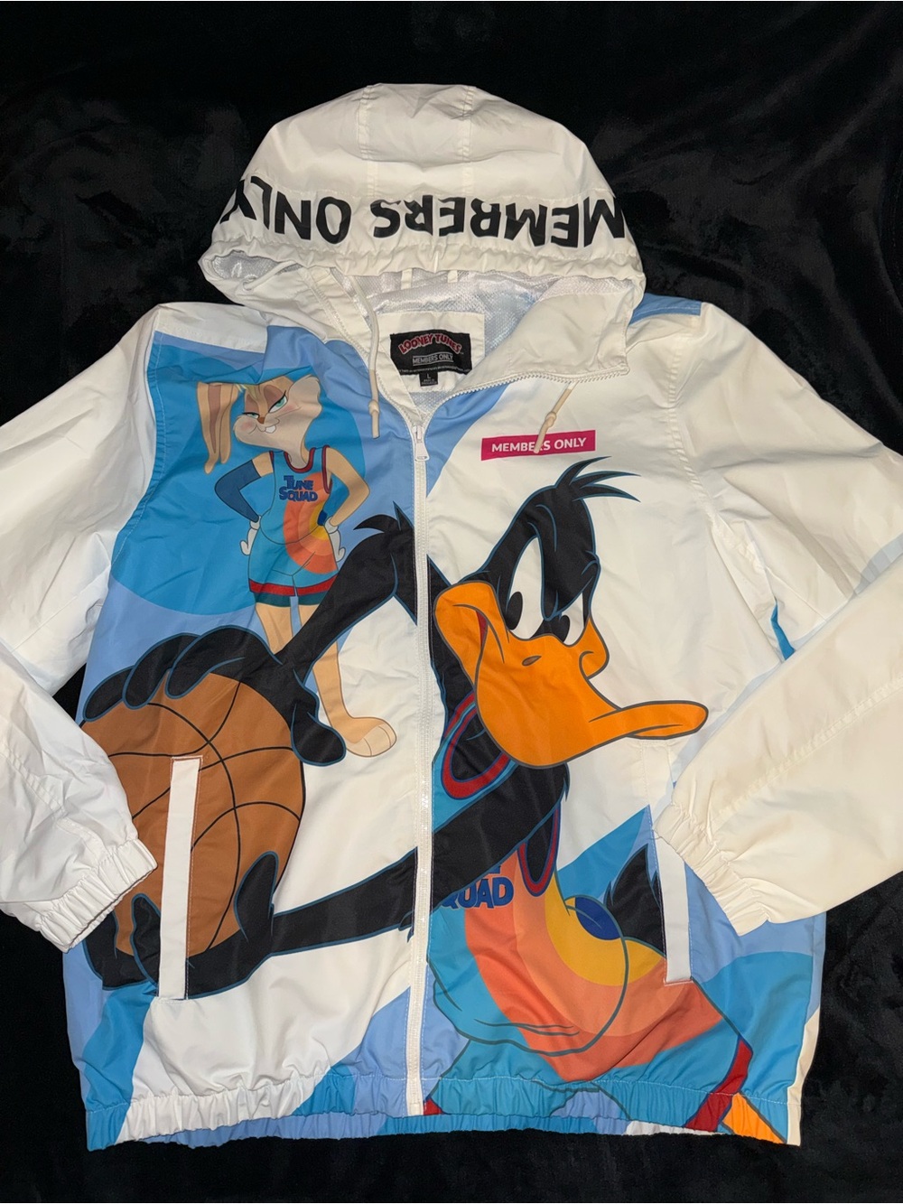 Members Only x Looney Tunes Daffy Duck Windbreaker - White & Blue